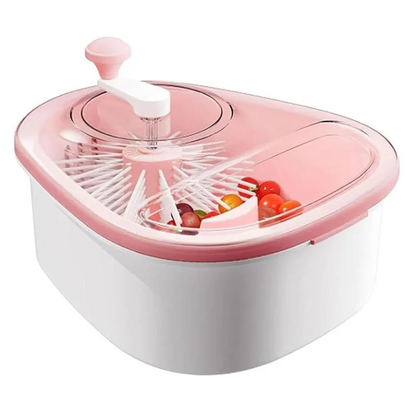 FYBL Compact Fruit & Vegetable Washer Bowl with Built-in Brush – Portable Produce Cleaning Machine