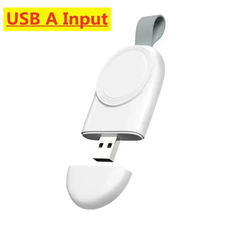 Portable Magnetic Wireless Charging Dock for Apple Watch Series Ultra/10/9/8/7/6/5/4/3/2/SE – Travel-Friendly Charger Stand