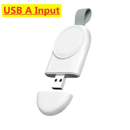 Portable Magnetic Wireless Charging Dock for Apple Watch Series Ultra/10/9/8/7/6/5/4/3/2/SE – Travel-Friendly Charger Stand