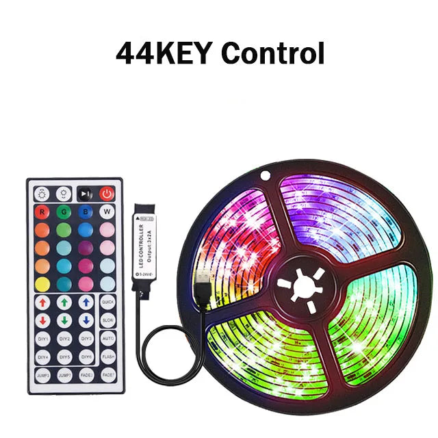 USB-Powered RGB LED Strip Light (1–30M) – 5V Flexible Color-Changing Light Tape for DIY Room &amp; Home Decor