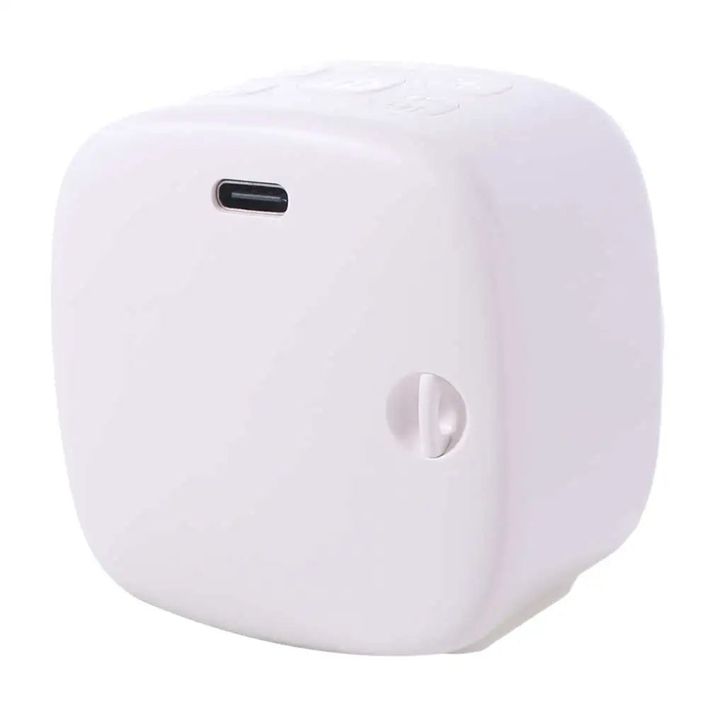 RGB Light Baby White Noise Machine with Timer, Sleep Sound Player, Night Light, USB Rechargeable - White