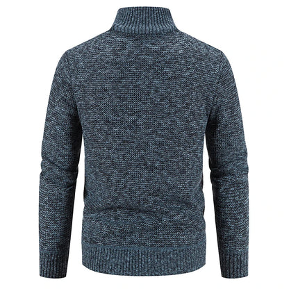 Men's Knit Baseball Jacket – Autumn Winter Casual Business Pullover Sweater, Korean Style Windbreaker Jumper