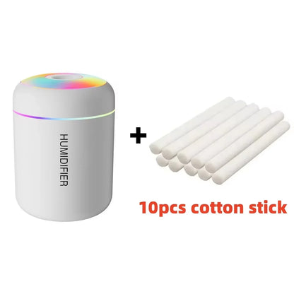 Mini USB Electric Air Humidifier 180ML with Aroma Diffuser, Essential Oil Purifier, and Aromatherapy Mist for Home and Bedroom