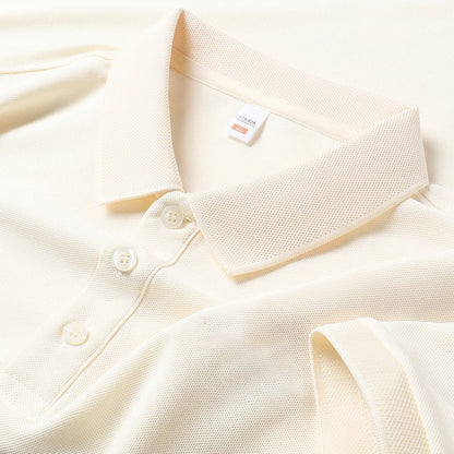 Men's Plain Short-Sleeve Polo Shirt – Summer Casual & Business Wear, Lightweight and Comfortable