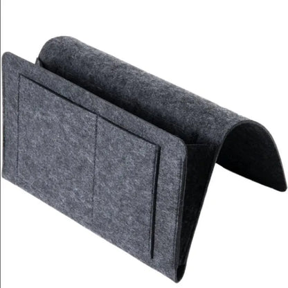 Felt Bedside Hanging Storage Organizer – Sofa, Dorm & Bedroom Caddy for Magazines, CDs, Stationery, Tablets, Phones & More