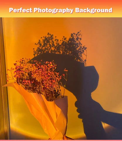 USB Sunset Projection Lamp – Ambient Mood Light for Bedroom, Living Room, Bar, and Photography Backdrops &nbsp;