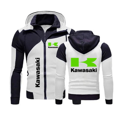 Kawasaki Racing Team Men’s Zip-Up Hoodie Spring/Autumn 2024 Fashion Sweatshirt & Women’s Sport Jacket Coats