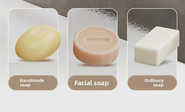 Wall-Mounted Punch-Free High-End Soap Box with Drainage – Household Soap Rack and Storage