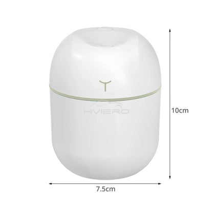 Mini USB Ultrasonic Air Humidifier – 220ML Portable Aromatherapy Diffuser &amp; Mist Maker for Car and Home with Anion Purification