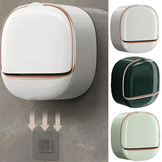 Non-Drilling Soap Box with Drainage – Portable Laundry Soap Storage Organizer