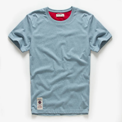 Men’s Cotton Short Sleeve T-Shirt – Casual O-Neck Basic Tee for Summer – Y2K Streetwear Style High-Quality Top &nbsp;
