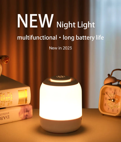 Portable USB LED Touch Sensor Night Lamp – Table and Bedside Lamp for Bedroom, Kids, and Gifts &nbsp;