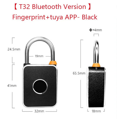 Smart Fingerprint Padlock – Keyless Biometric Security Lock with Password Access, Anti-Theft Protection, and TTLOCK/Tuya App Control