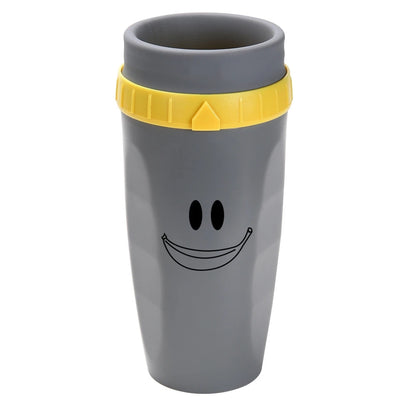 Portable Coffee Cup with Straw, Innovative Twist-On Lid Thermos Mug, Drinking Cup with Straw for Juice, Coffee, and Water, BPA-Free