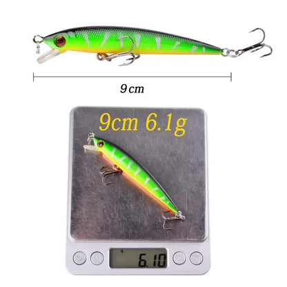 1Pc 90mm 11g Minnow Fishing Lure – Smart Wobbler for Fresh and Saltwater Trout