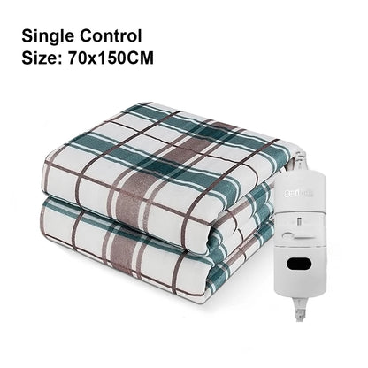220V Electric Heating Blanket with Automatic Thermostat – Thickened Thermal Mattress Warmer for Room and Body Heating