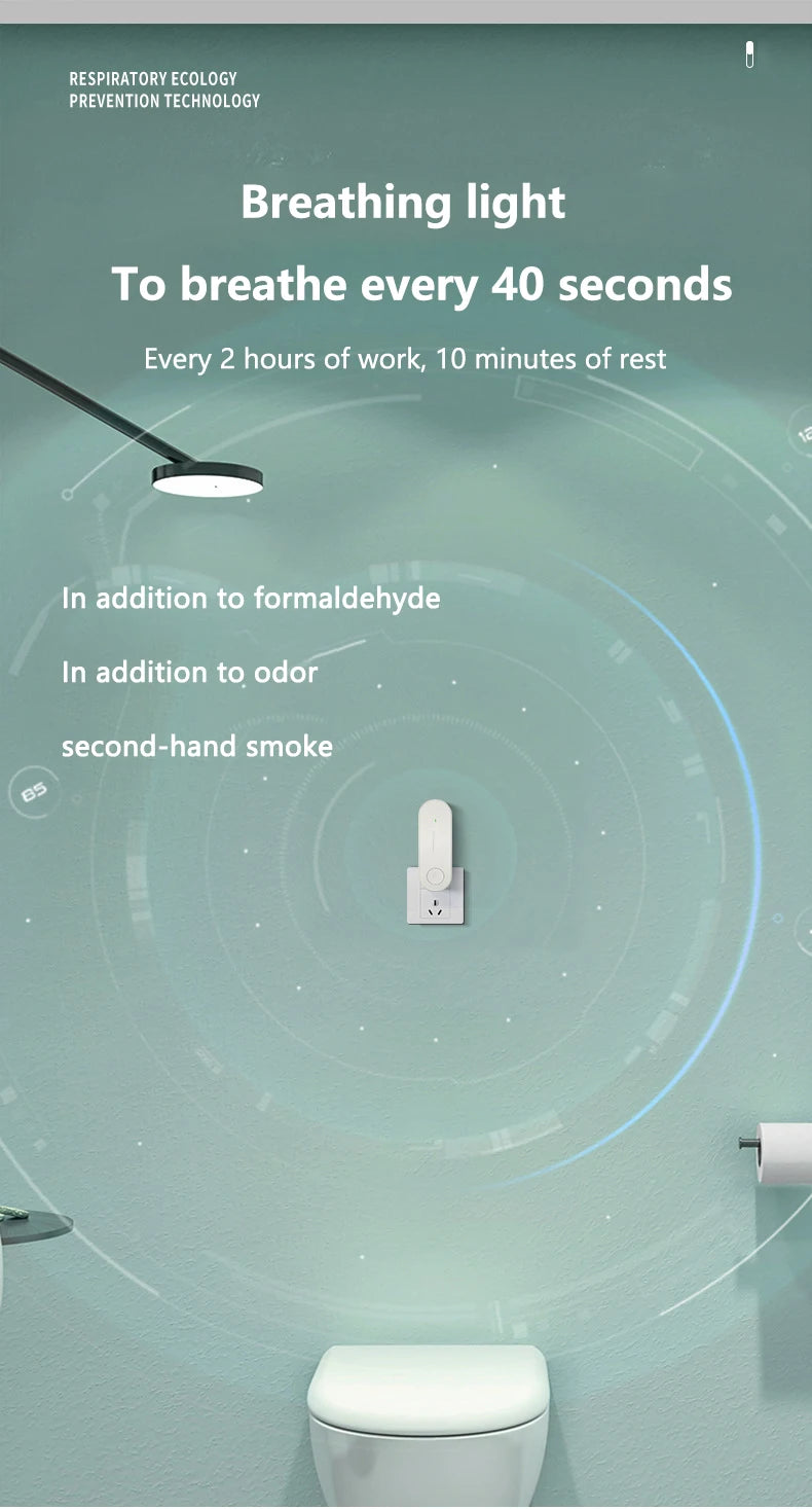 Portable Anion Air Purifier – Ionizer &amp; Deodorizer for Smoke, Dust, Pets, and Odors – Ideal for Toilets, Bedrooms &amp; More