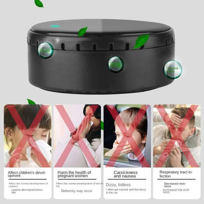 Solar-Powered USB Car Air Purifier – Compact Auto Air Freshener &amp; Odor Eliminator with Solar Charging