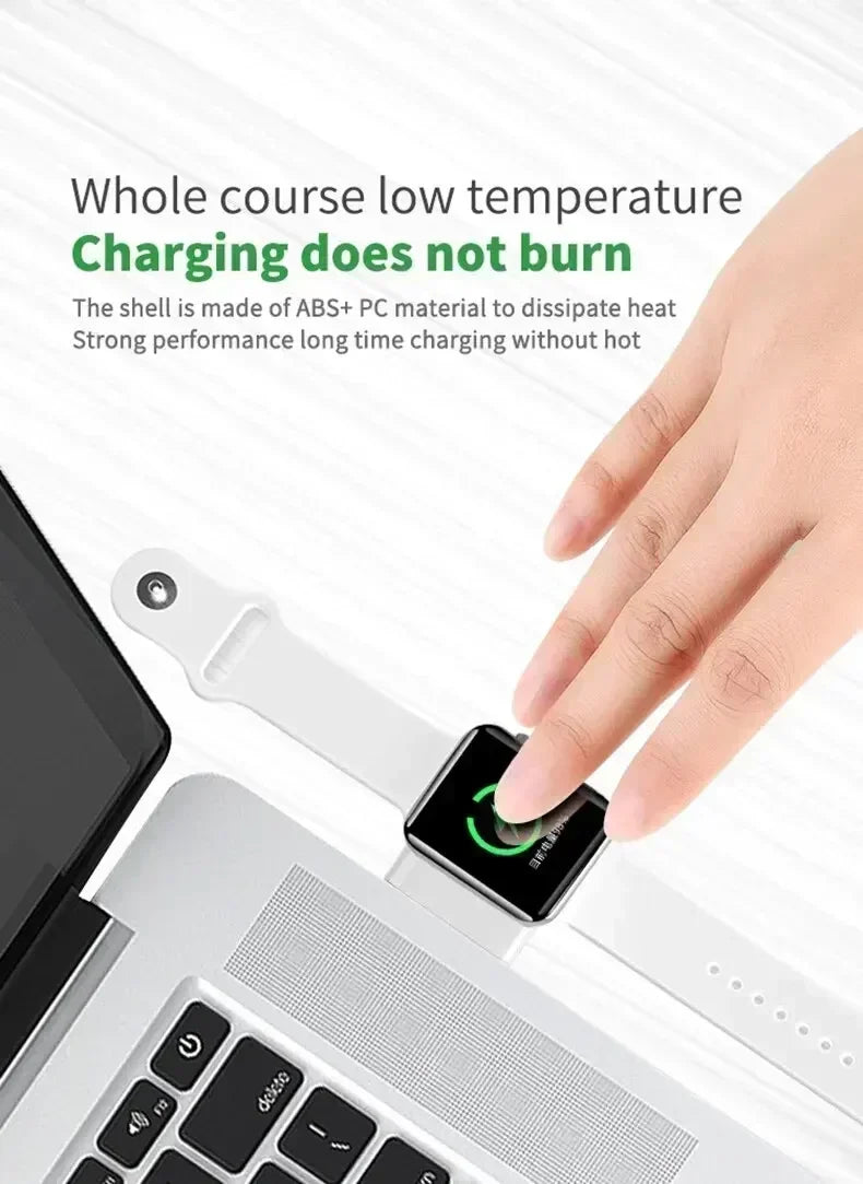 Portable Magnetic Wireless Charging Dock for Apple Watch Series 1 to 10, SE, and Ultra – Travel-Friendly Charging Stand