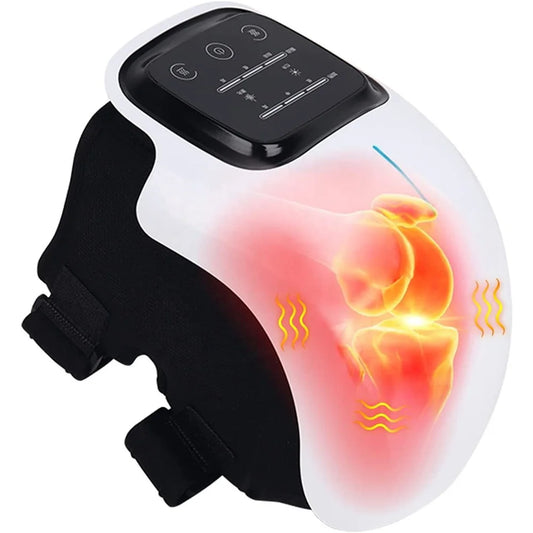 Electric Knee Massager with Infrared Heat and Vibration – Relief for Knee Pain, Swelling, Stiff Joints, and Muscle or Ligament Strain