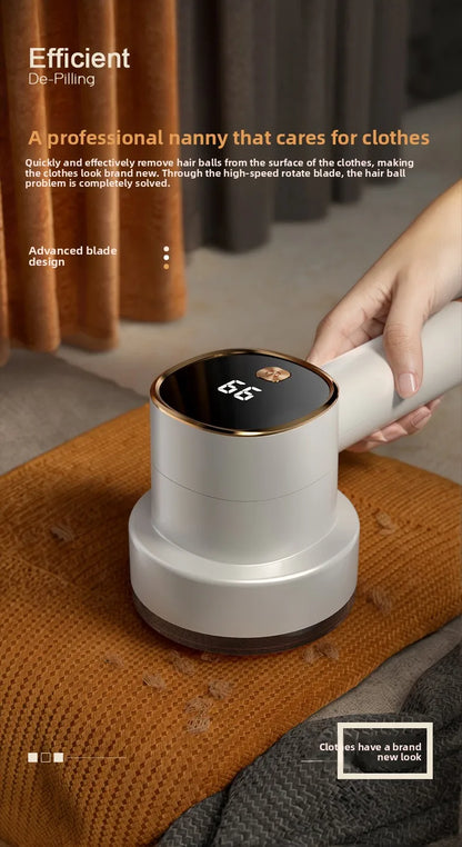 USB Rechargeable Electric Fabric Shaver – Portable Lint Remover for Sweaters, Clothes &amp; Furniture