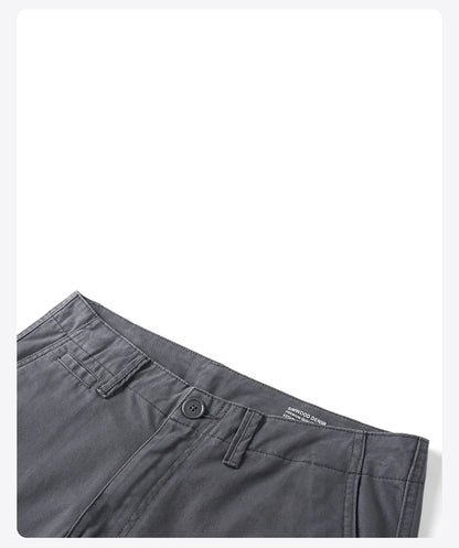 SIMWOOD Men’s Straight-Leg Chino Pants – 2025 Autumn Collection, 320gsm Washed Fabric, Plus Sizes Available