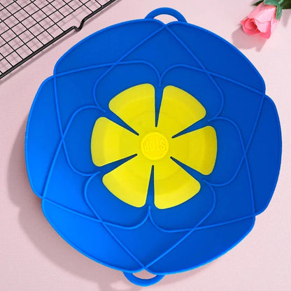 26CM Silicone Spill Stopper Lid – Heat-Resistant Cover for Pots and Pans, Multi-Purpose Microwave-Safe Kitchen Tool