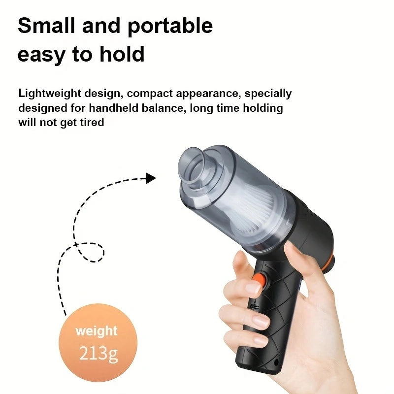 Cordless Wireless Car Vacuum Cleaner 6000Pa Strong Suction Handheld Vacuum for Home, Office, and Car Use