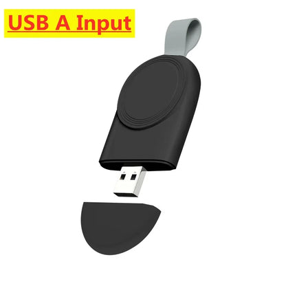 Portable Magnetic Wireless Charging Dock for Apple Watch Series Ultra/10/9/8/7/6/5/4/3/2/SE – Travel-Friendly Charger Stand