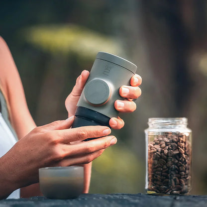 WACACO Minipresso GR2 Portable Espresso Maker – Outdoor Travel Coffee Machine Compatible with Ground Coffee – Ideal for Camping & Gifts