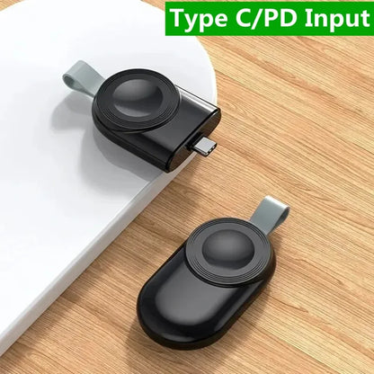 Portable Magnetic Wireless Charging Dock for Apple Watch Series 1 to 10, SE, and Ultra – Travel-Friendly Charging Stand