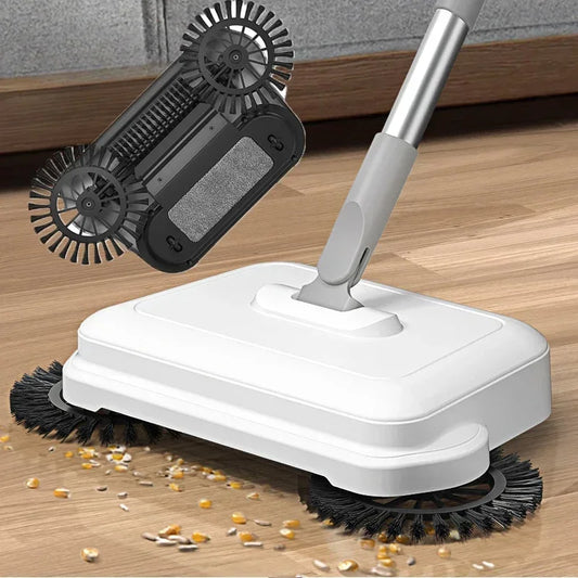 All-in-One Manual Sweeping Broom & Dustpan Set – Hand-Push Floor Sweeper & Vacuum Cleaner for Home Use