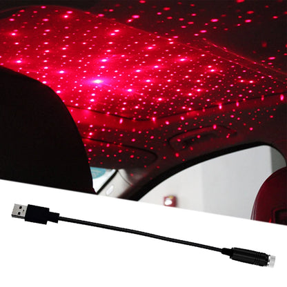 USB LED Starry Sky Projector Light – Car Interior Ambient Light, Spot Lamp, Decorative Atmosphere Lighting