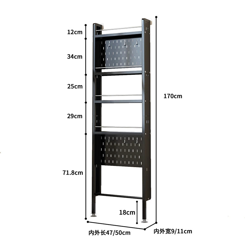 Wall-Mounted Bathroom Corner Shelf – Perforated Organizer Rack for Shampoo, Toothbrush, and Toiletries