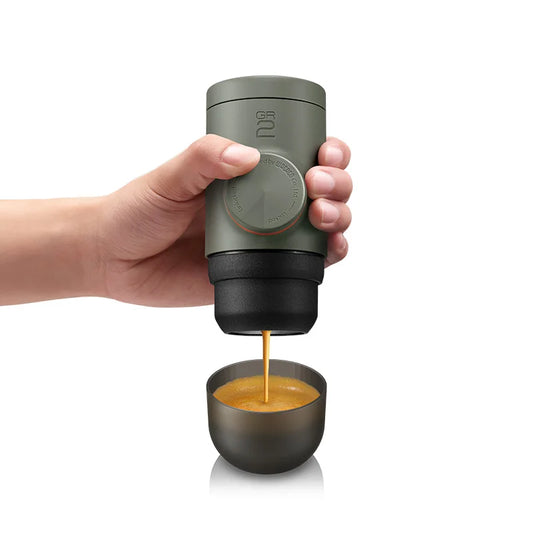 WACACO Minipresso GR2 Portable Espresso Maker – Outdoor Travel Coffee Machine Compatible with Ground Coffee – Ideal for Camping & Gifts