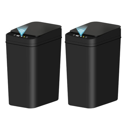 12L Smart Touchless Trash Can – Automatic Motion Sensor Waste Bin with Lid, Waterproof Electric Garbage Bin for Bathroom &amp; Kitchen