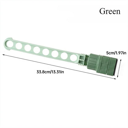 Wall-Mounted Clothes Drying Rack for Balcony & Bathroom – 8-Hole Space-Saving Indoor Laundry Hanger