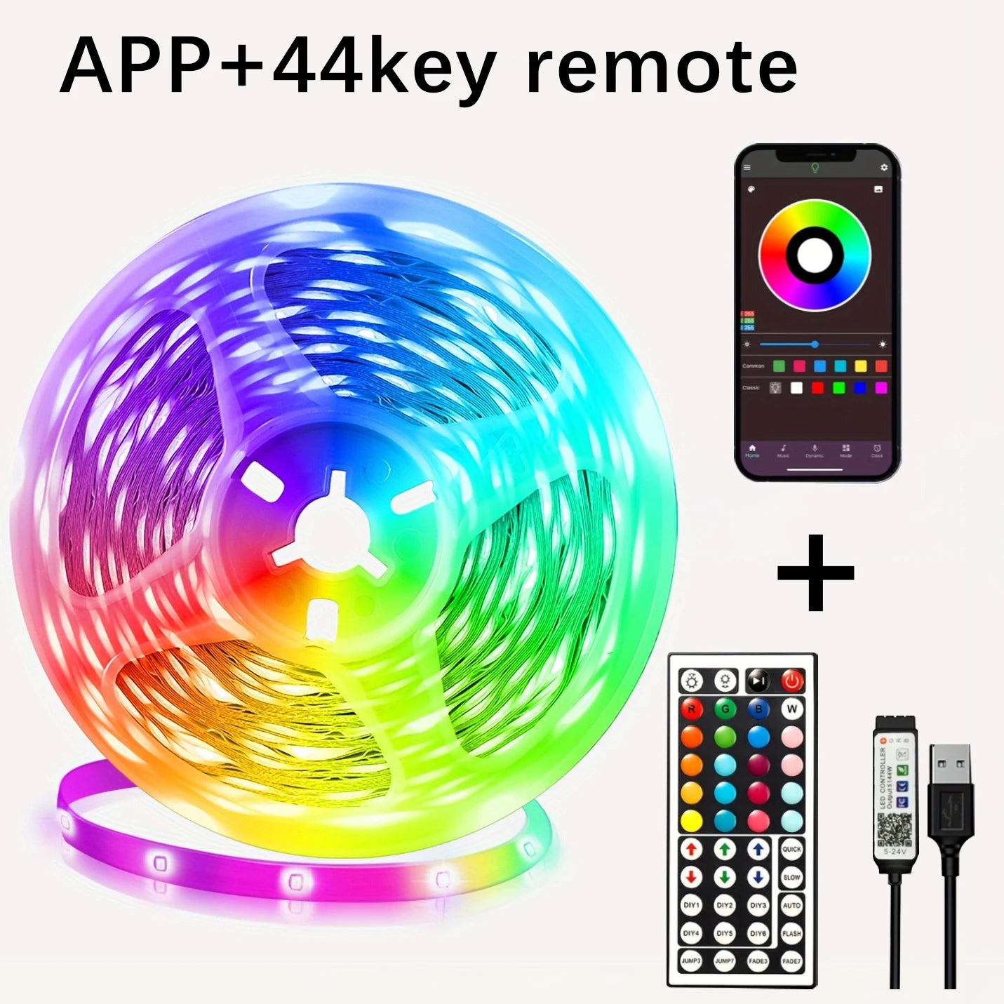 5V USB-Powered LED Strip Lights – Flexible Tape Light for Home, Bedroom, Room Décor, and TV Backlighting (Available in 5m, 10m, 20m, 30m lengths)