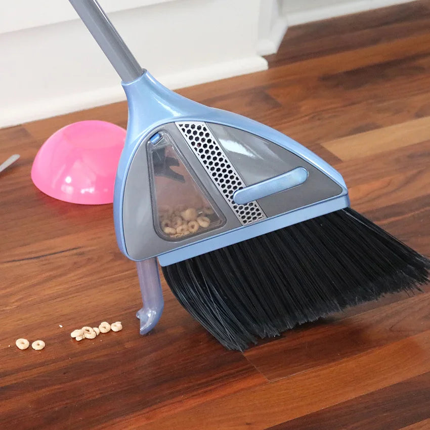 Smart Cordless Floor Sweeper – 2-in-1 Broom & Vacuum Cleaner with Dust Collection, Lazy Handheld Design for Effortless Cleaning
