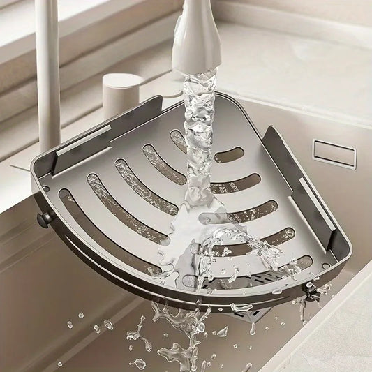 2PCS Adhesive Corner Shelves – No-Drill Wall-Mounted Bathroom Organizer for Shower, Sink & Toilet