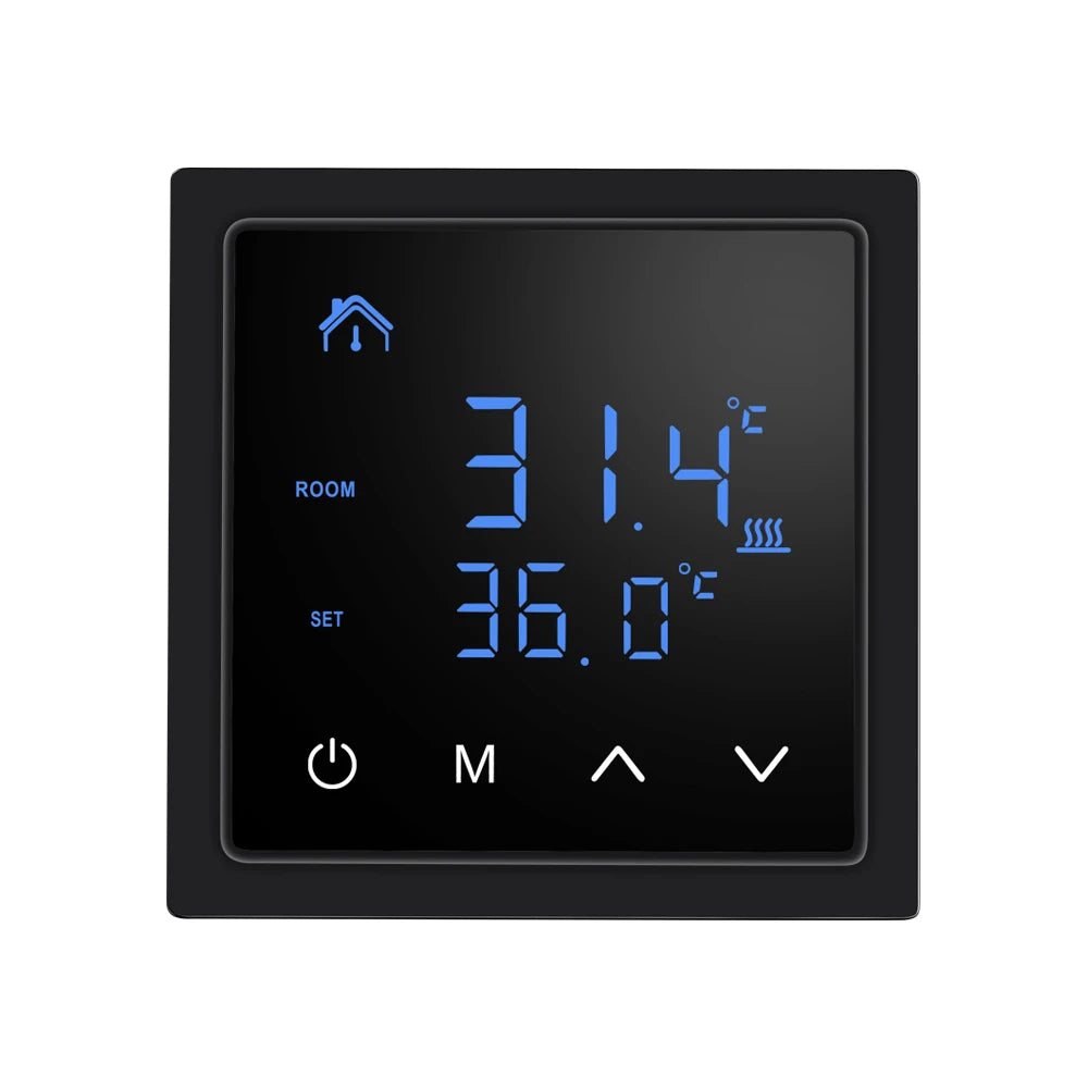 Smart LCD Touchscreen Thermostat 16A Temperature Controller for Electric Floor Heating Systems