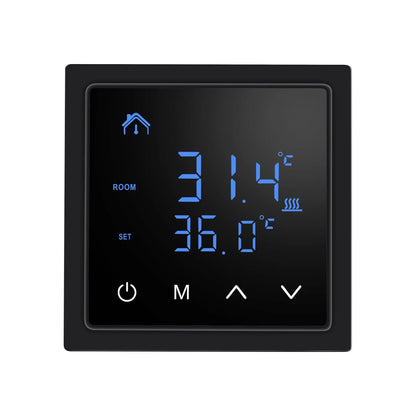 Smart LCD Touchscreen Thermostat 16A Temperature Controller for Electric Floor Heating Systems