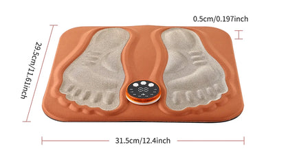New 3D Electric EMS Foot Massager Pad with Remote – Smart Foldable Foot Muscle Stimulator for Relaxation and Shaping