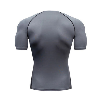 Men's Compression Workout T-Shirt – Short Sleeve Quick-Dry Gym Top for Bodybuilding, Running &amp; Sports Training &nbsp;