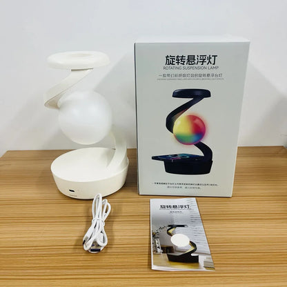 RGB Touch Night Lamp with Wireless Charging – Decorative Table Light for Bedroom, Bar, Hotel, and Gaming Room