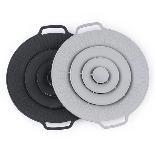 30cm Silicone Anti-Spill Pot Lid – Reusable Splash-Proof Cover for Microwave, Gas Cooktops & Kitchen Use