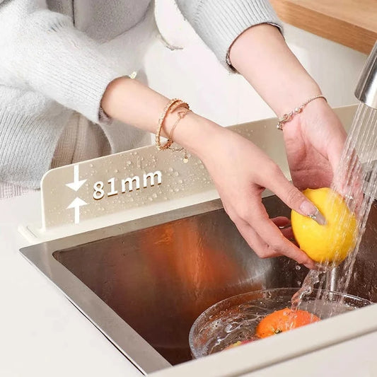 Silicone Splash Guard for Kitchen Sink, Waterproof and Easy to Clean, Universal Fit Kitchen Accessory for Home Use