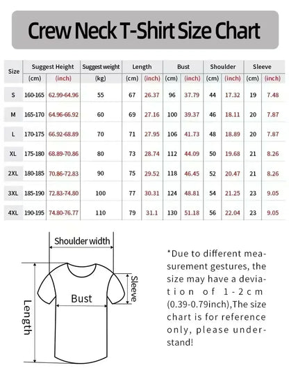Y2K Harajuku Gothic Oversized Graphic Tee – Unisex Hip Hop Round Neck Cotton Short Sleeve Shirt