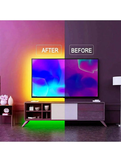 USB-Powered RGB LED Strip Light (1–30M) – 5V Flexible Color-Changing Light Tape for DIY Room &amp; Home Decor