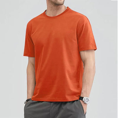 Unisex Loose Fit Cotton T-Shirt – Solid Color, Short Sleeve, Casual O-Neck Basic Tee for Summer &nbsp;
